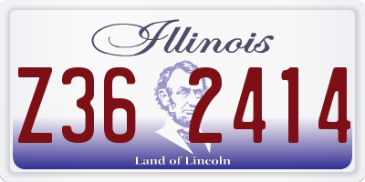 IL license plate Z362414