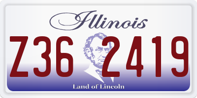 IL license plate Z362419