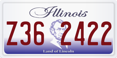 IL license plate Z362422