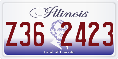 IL license plate Z362423