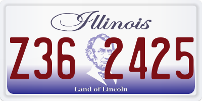 IL license plate Z362425