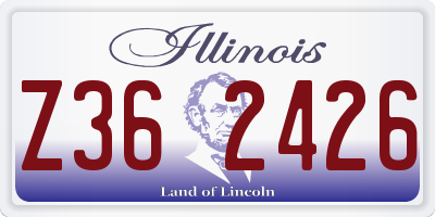 IL license plate Z362426