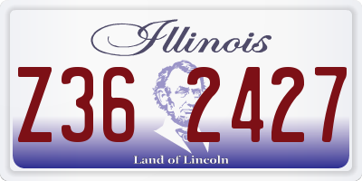 IL license plate Z362427