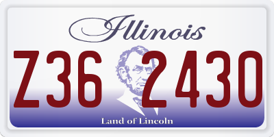 IL license plate Z362430