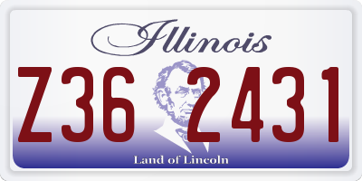 IL license plate Z362431
