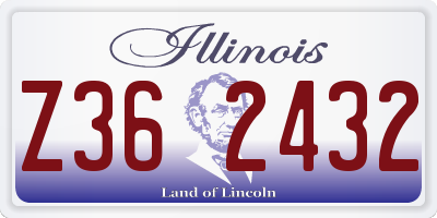 IL license plate Z362432