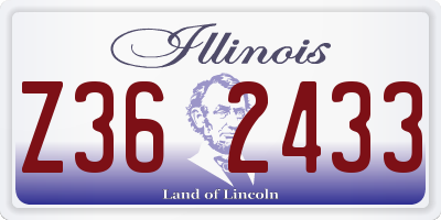 IL license plate Z362433
