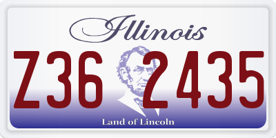 IL license plate Z362435