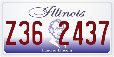 IL license plate Z362437