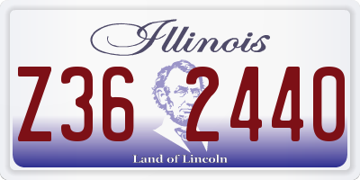 IL license plate Z362440