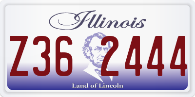 IL license plate Z362444