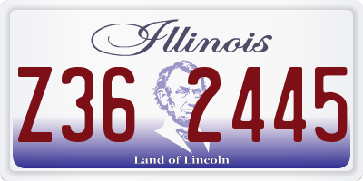 IL license plate Z362445