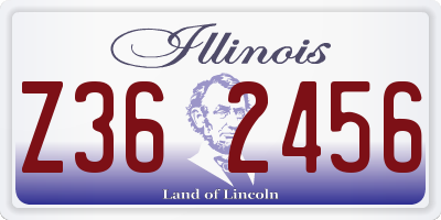 IL license plate Z362456