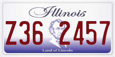 IL license plate Z362457