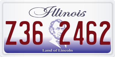 IL license plate Z362462