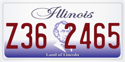 IL license plate Z362465