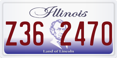 IL license plate Z362470