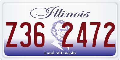IL license plate Z362472