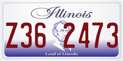 IL license plate Z362473