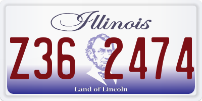 IL license plate Z362474
