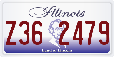 IL license plate Z362479