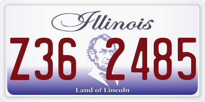IL license plate Z362485