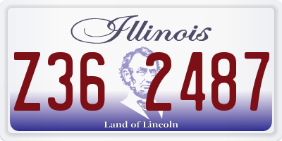 IL license plate Z362487