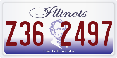 IL license plate Z362497