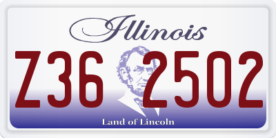 IL license plate Z362502