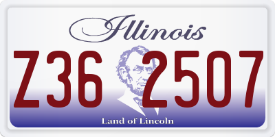 IL license plate Z362507