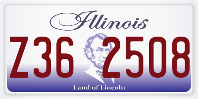 IL license plate Z362508