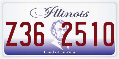IL license plate Z362510