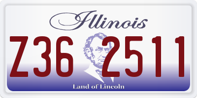 IL license plate Z362511
