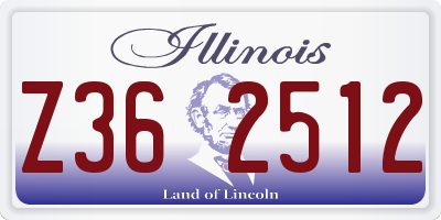 IL license plate Z362512