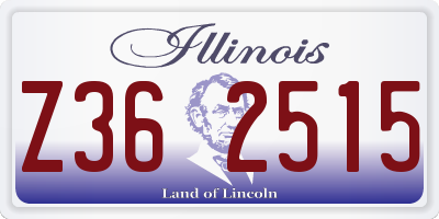 IL license plate Z362515