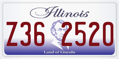 IL license plate Z362520