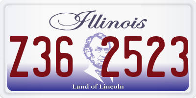 IL license plate Z362523