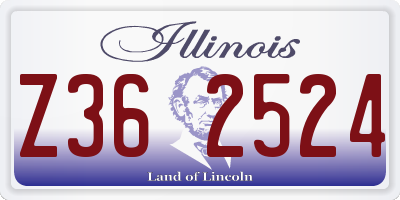 IL license plate Z362524