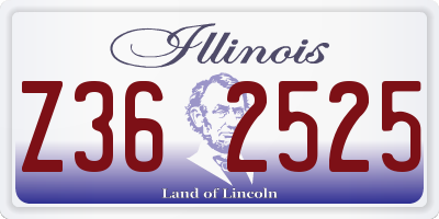 IL license plate Z362525