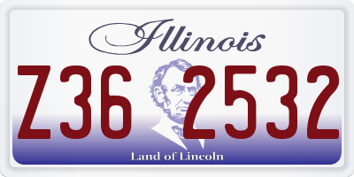 IL license plate Z362532