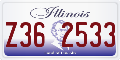 IL license plate Z362533