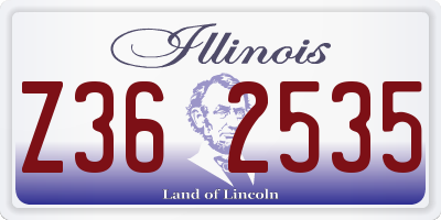 IL license plate Z362535