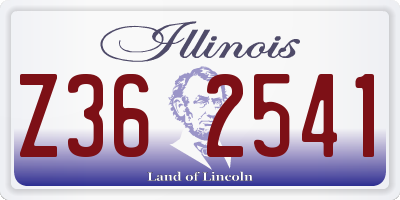 IL license plate Z362541