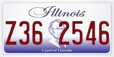 IL license plate Z362546