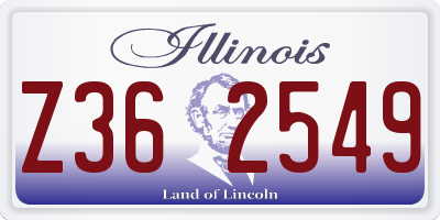 IL license plate Z362549