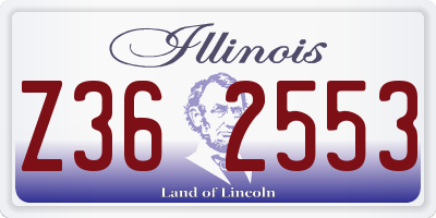 IL license plate Z362553