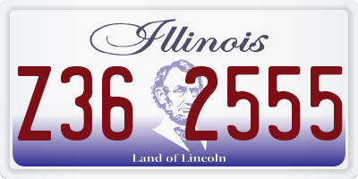 IL license plate Z362555