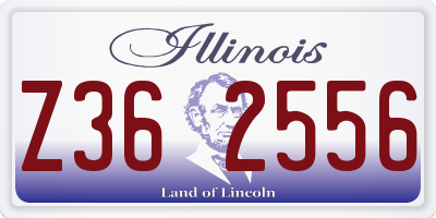 IL license plate Z362556