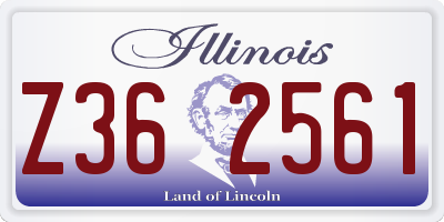 IL license plate Z362561