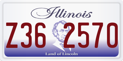 IL license plate Z362570